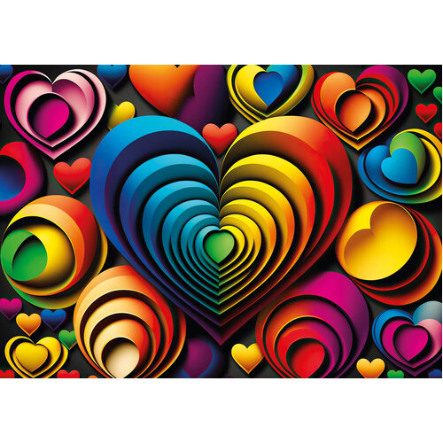 Yazz - Colourful Heart Puzzle 1000pc